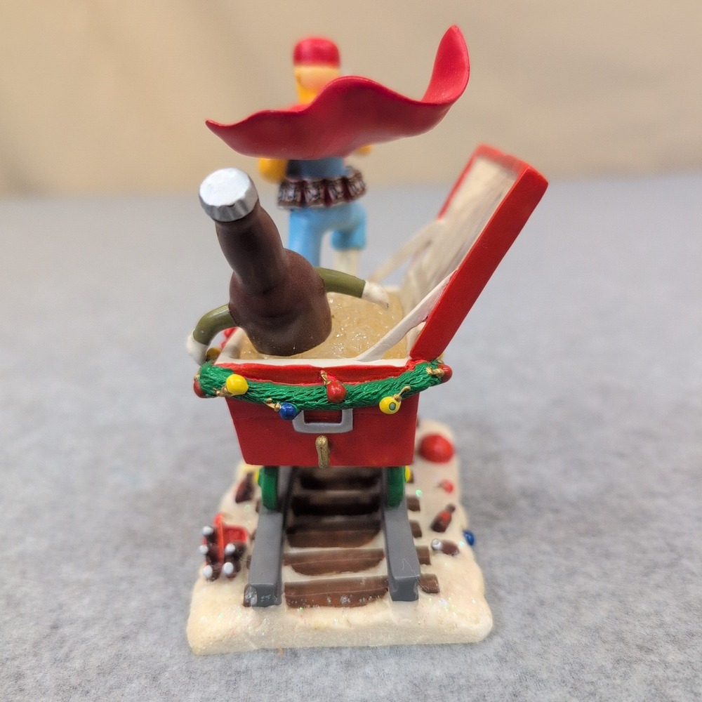 The Simpsons Christmas Express Holiday Spirits Duffman Sculpture 2005 - Picture 4 of 5